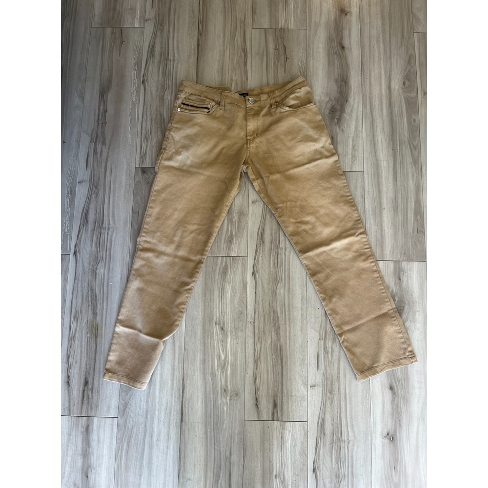 G Fried‎ Denim Pants Mens 32x32 Brown Cotton Stretch Straight Leg Casual Wear